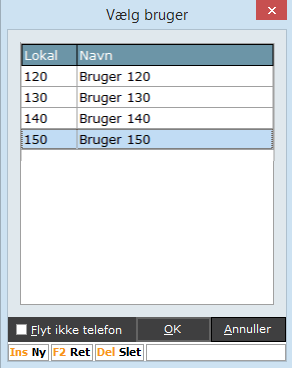 vælg bruger skal skiftes